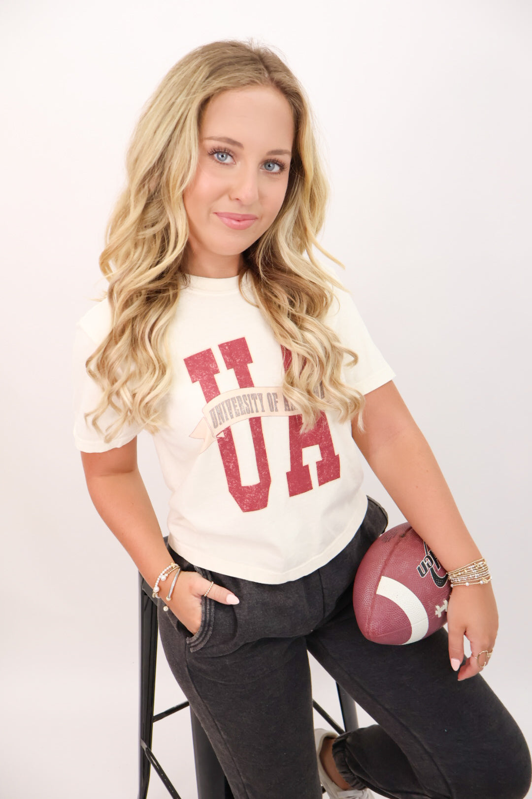 UA University of Alabama Banner Crop Tee