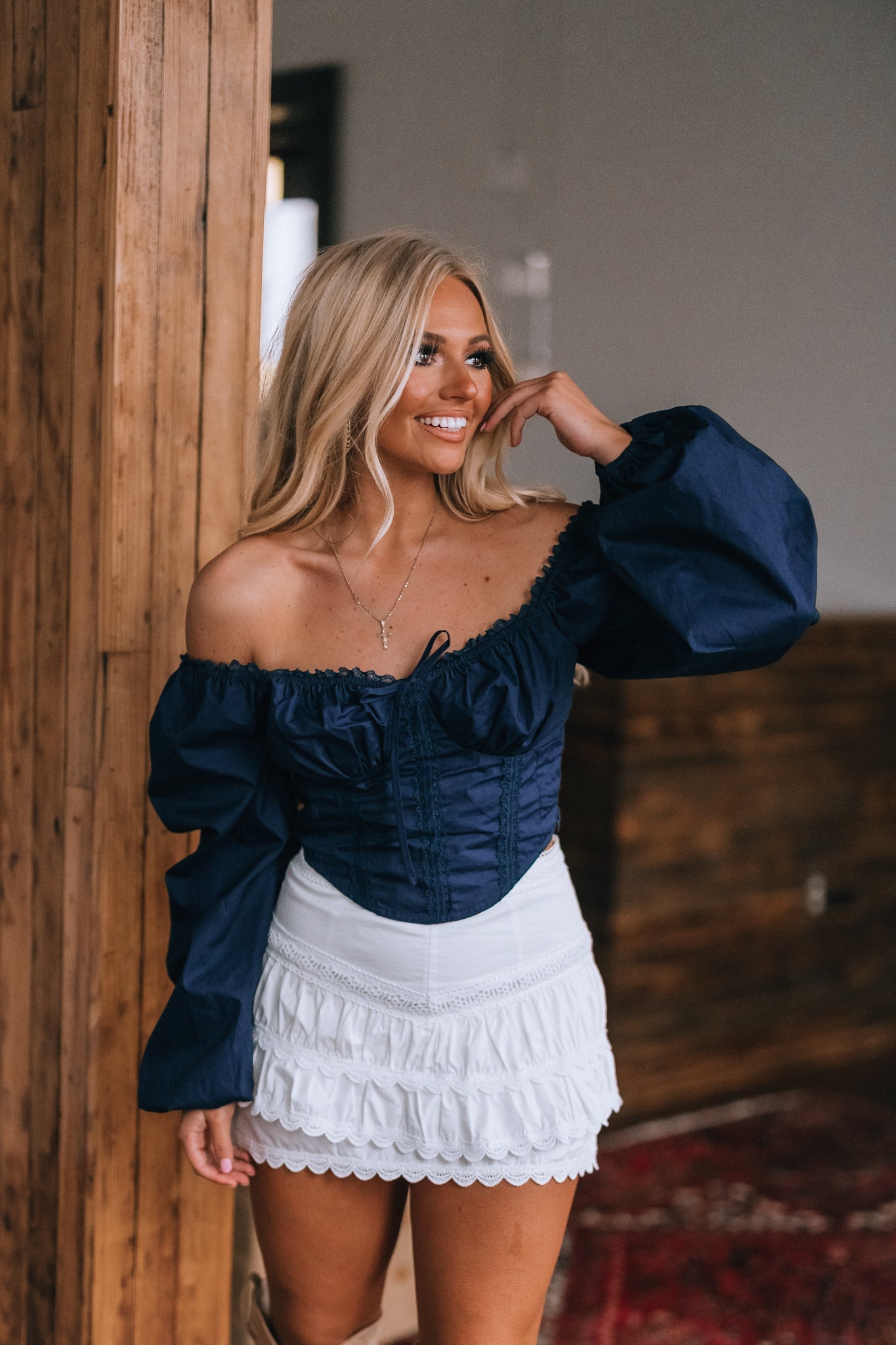 Willow Lace Trim Corset Top FINAL SALE