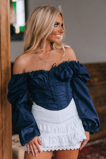 Willow Lace Trim Corset Top FINAL SALE