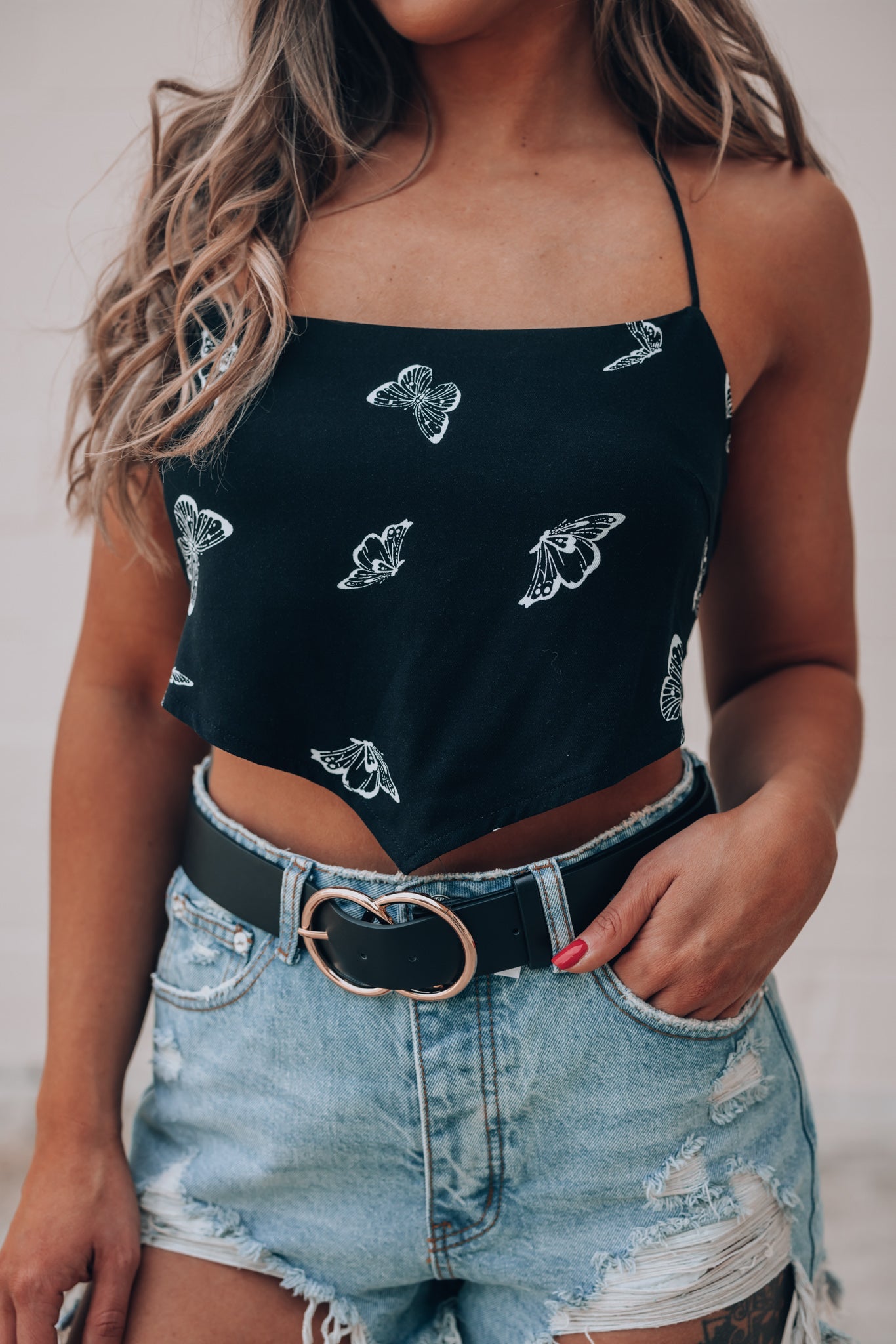 Wait A Minute Denim Shorts (Light Wash) FINAL SALE