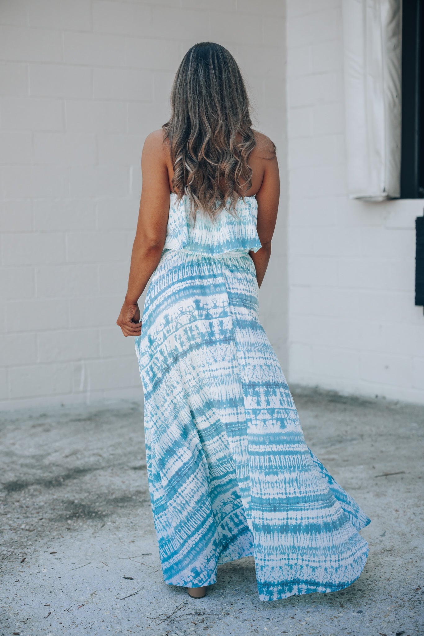 California Coast Tie Dye Maxi Dress FINAL SALE