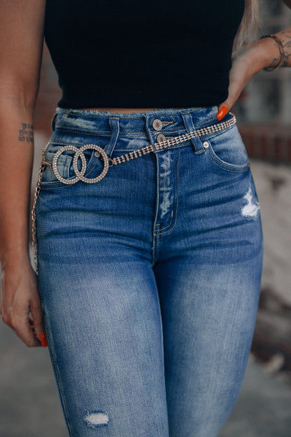 Eternity Studded Rhinestone Belt