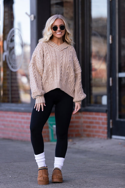 Maplewood Mornings Knit Sweater