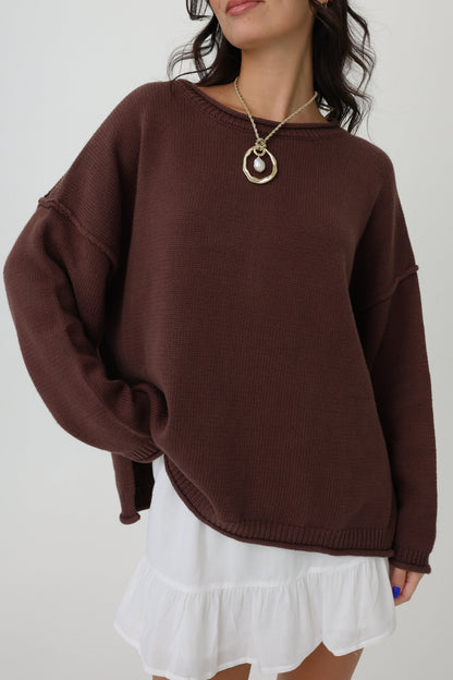 Autumn Breeze Sweater in Brown