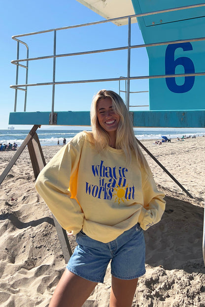 What If Sweatshirt in Yellow