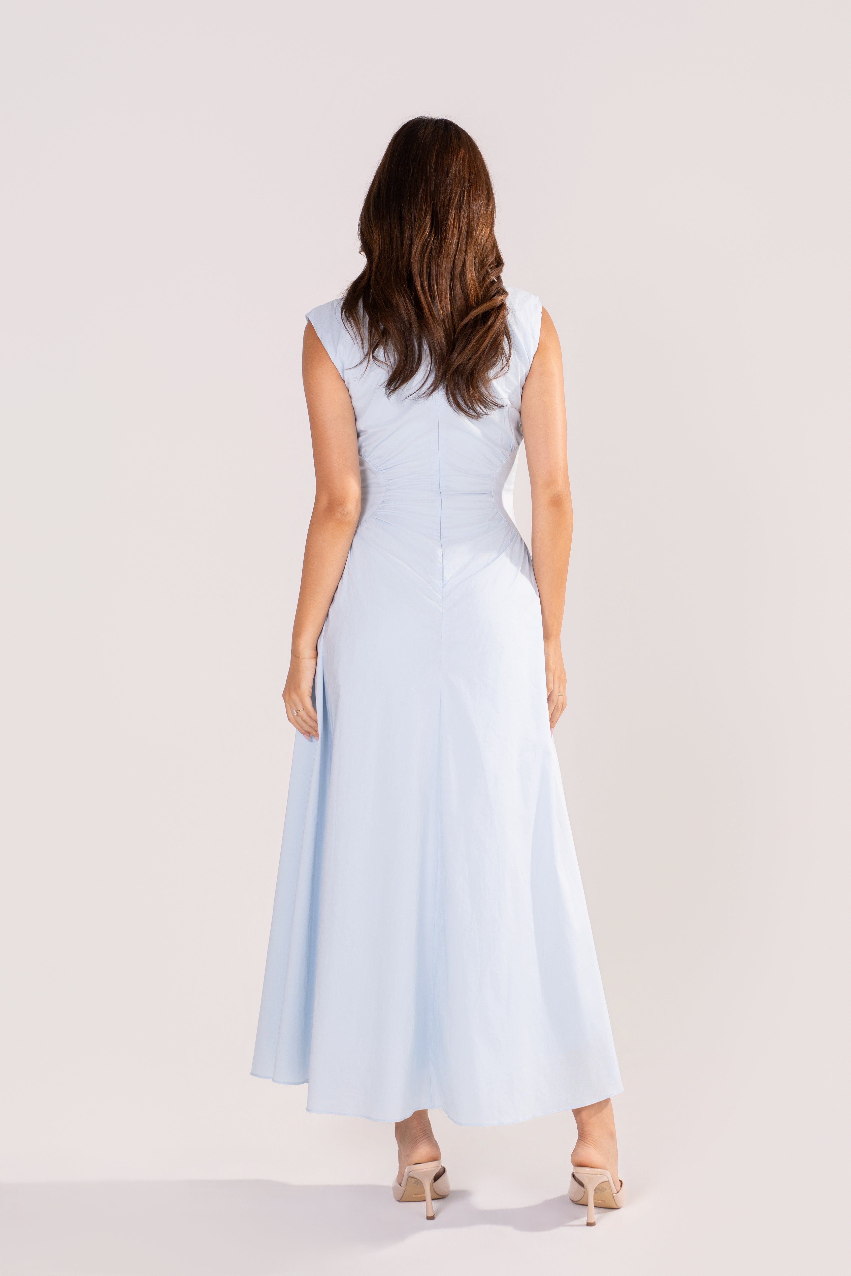 Josephine Baby Blue Classic Maxi Dress