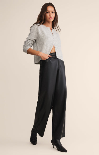 Marli Wide Leg Faux Leather Pant