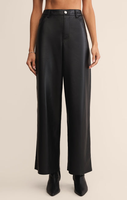 Marli Wide Leg Faux Leather Pant