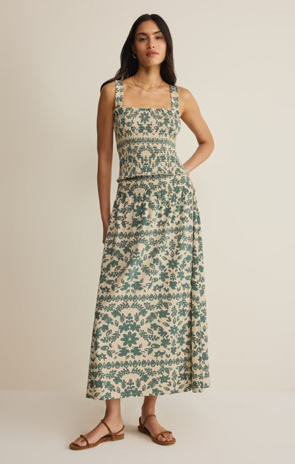 Leya Tera Paisley Smocked Top