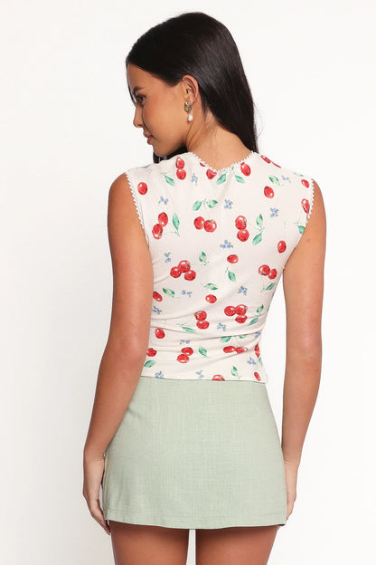 Morgan Top - Starlight Cherry