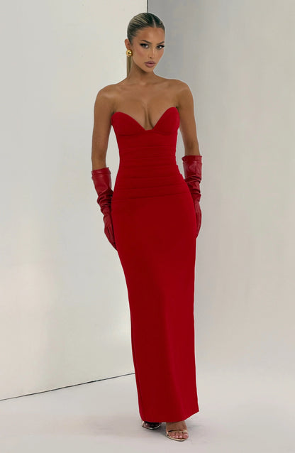 Lindsey Maxi Dress - Red