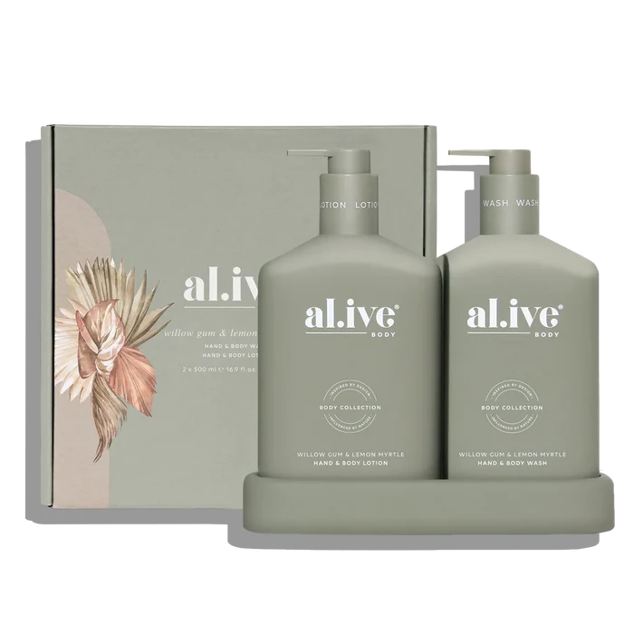 al.ive Body Willow Gum & Lemon Myrtle Wash & Lotion Duo