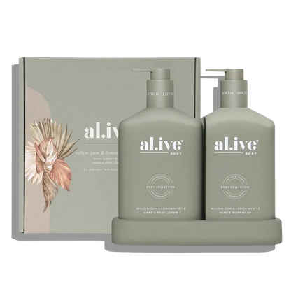 al.ive Body Willow Gum & Lemon Myrtle Wash & Lotion Duo