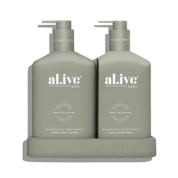 al.ive Body Willow Gum & Lemon Myrtle Wash & Lotion Duo