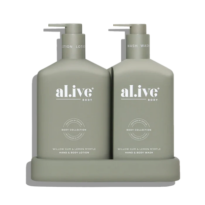 al.ive Body Willow Gum & Lemon Myrtle Wash & Lotion Duo