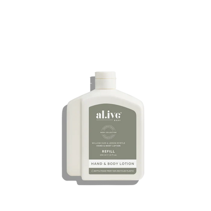 al.ive Hand & Body Lotion 650ml Refill - Willow Gum & Lemon Myrtle