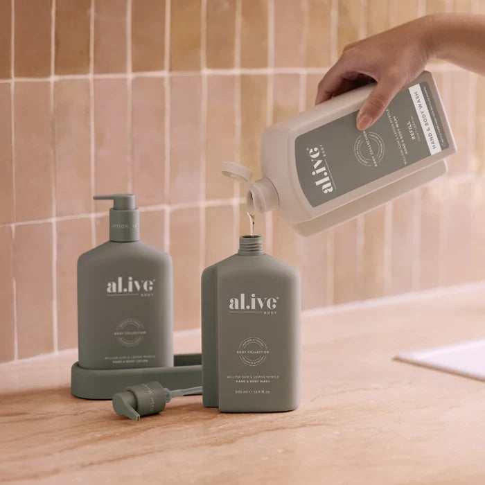 al.ive Hand & Body Wash 1L Refill - Willow Gum & Lemon Myrtle