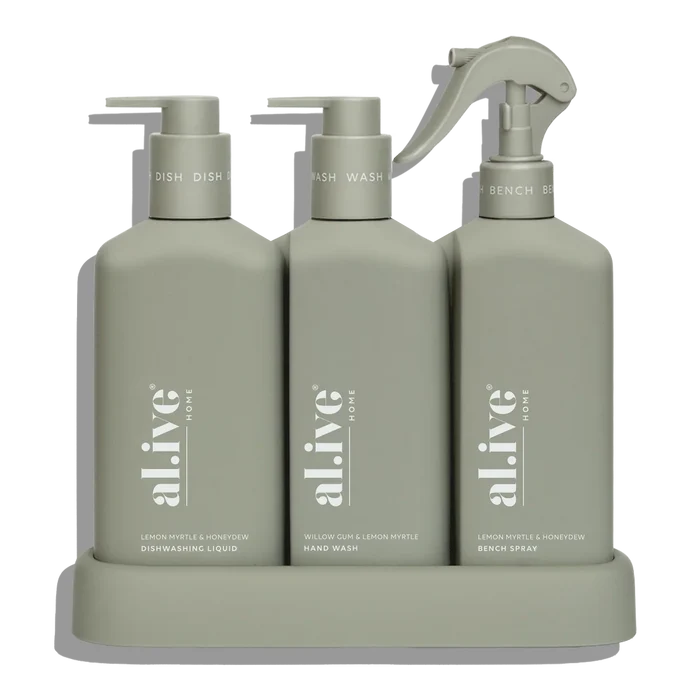 al.ive Kitchen Trio Set - Lemon Myrtle & Honeydew + Willow Gum & Lemon Myrtle