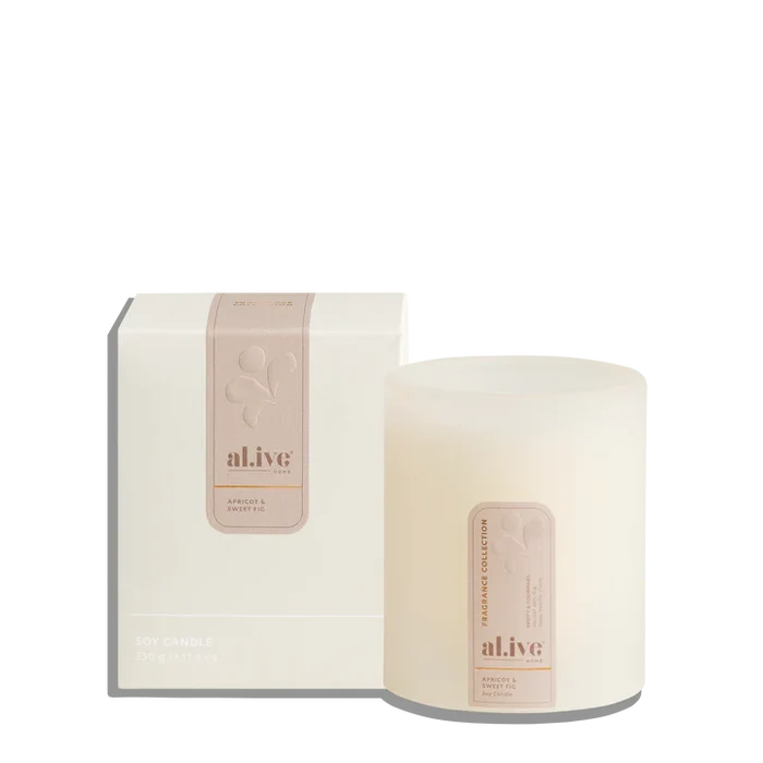 al.ive Soy Candle - Apricot & Sweet Fig