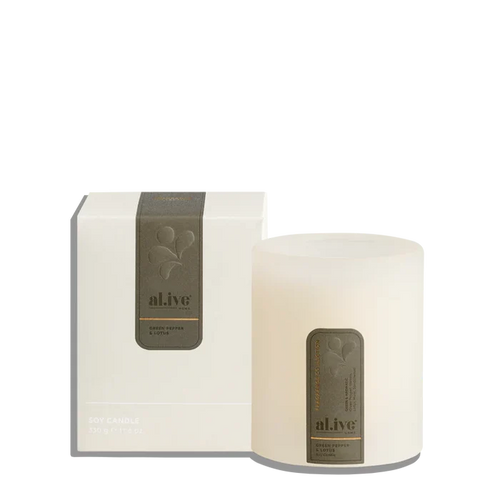 al.ive Soy Candle - Green Pepper & Lotus