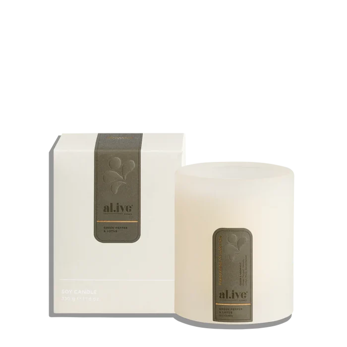 al.ive Soy Candle - Green Pepper & Lotus