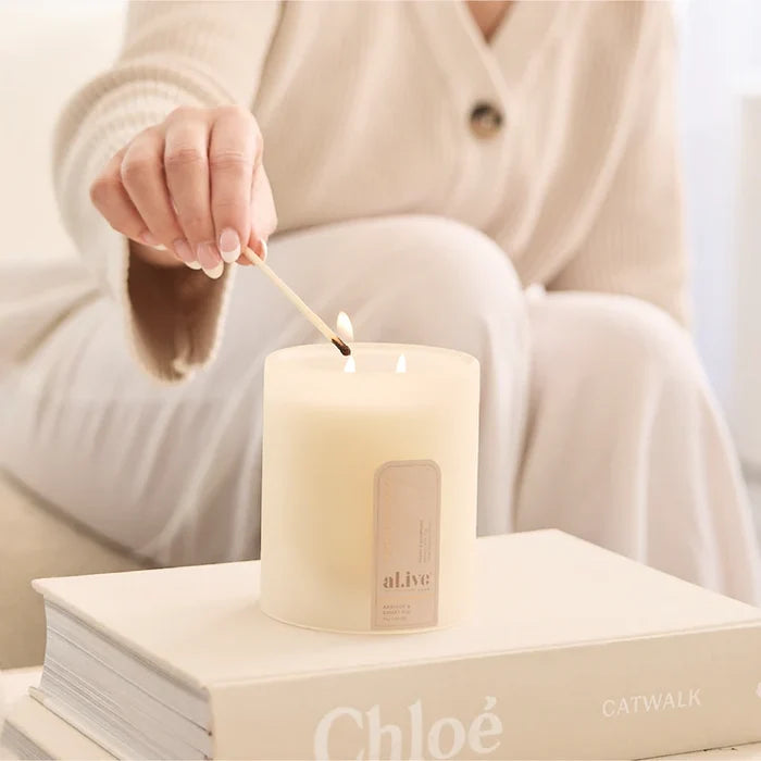 al.ive Soy Candle - Mango & Lychee