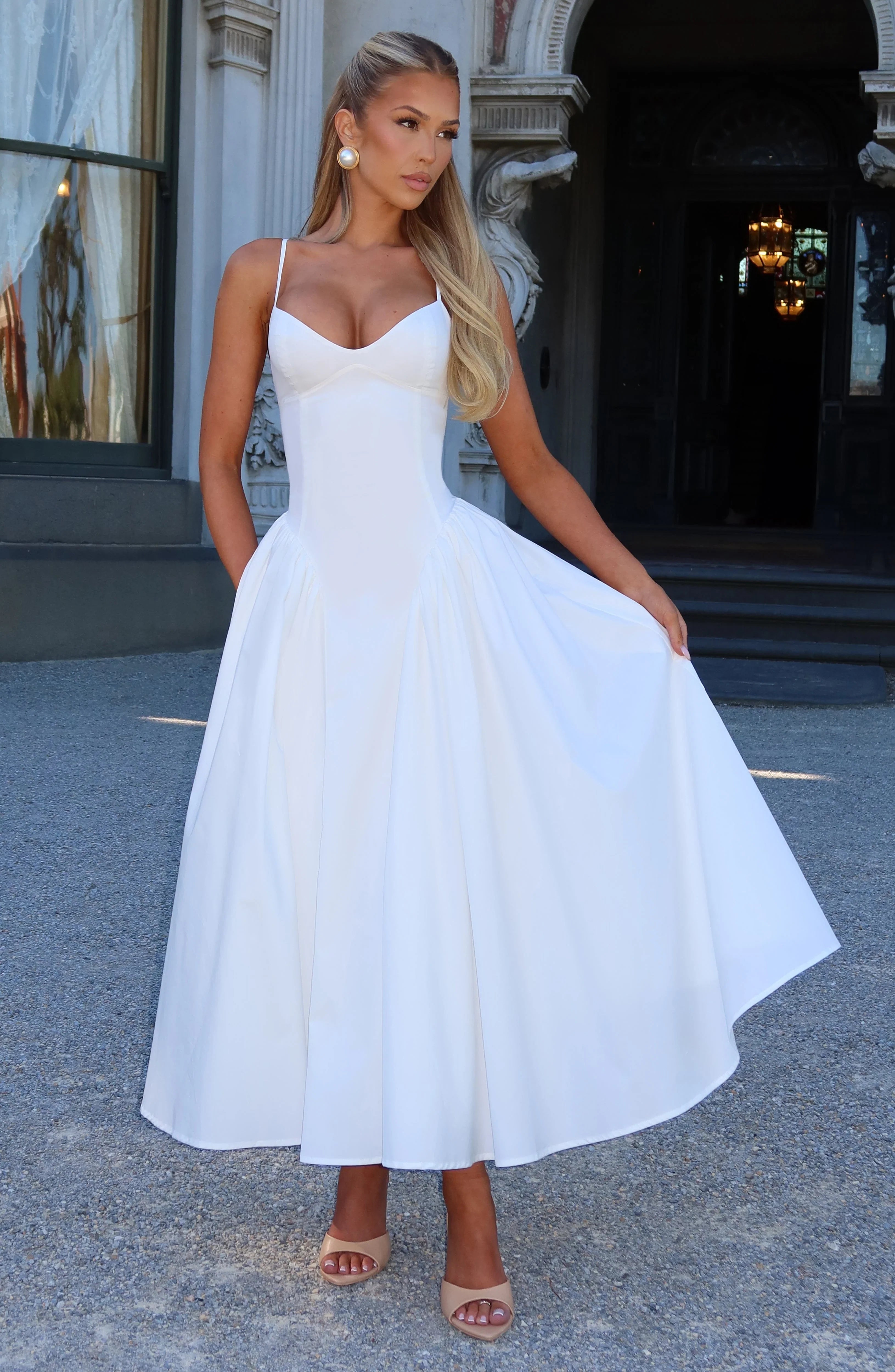 Emerson Midi Dress - Ivory