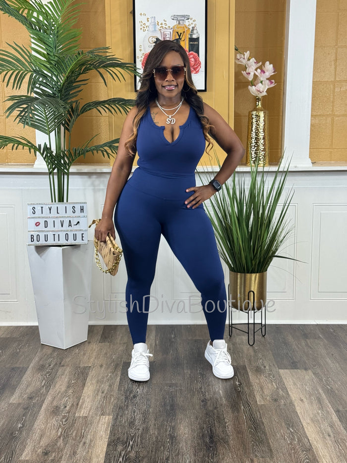 Butter Soft Microfiber Leggings up to 3XL (Lt Navy)