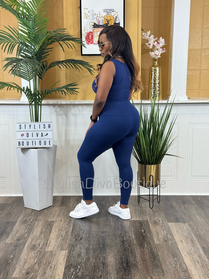 Butter Soft Microfiber Leggings up to 3XL (Lt Navy)