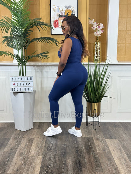 Butter Soft Microfiber Leggings up to 3XL (Lt Navy)
