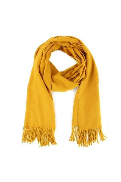 Timeless Luxe Cashmere Blend Shawl- Mustard