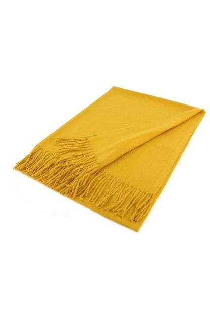 Timeless Luxe Cashmere Blend Shawl- Mustard
