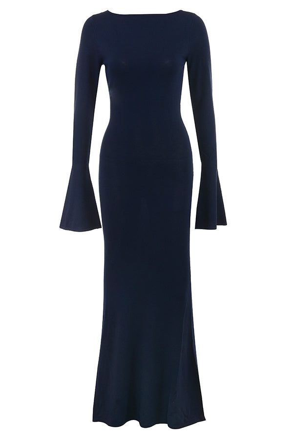 midnight blue maxi dress