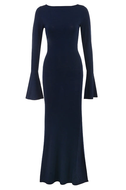 midnight blue maxi dress