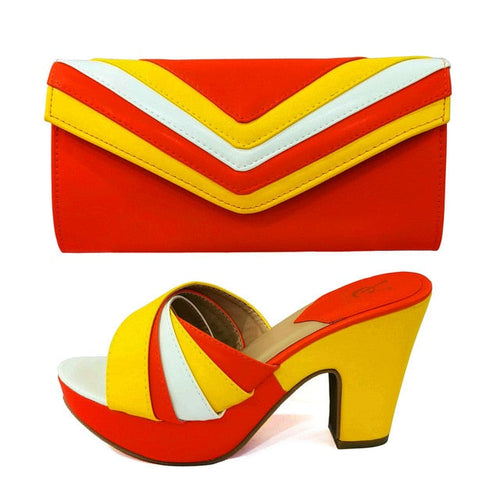 Clearance - Platform Block Heel Mules
