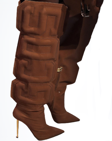 Clearance -"Establish" Initial Knee Length High Heel Boots