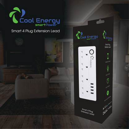 Cool Energy Smart 4 Plug Extension Lead