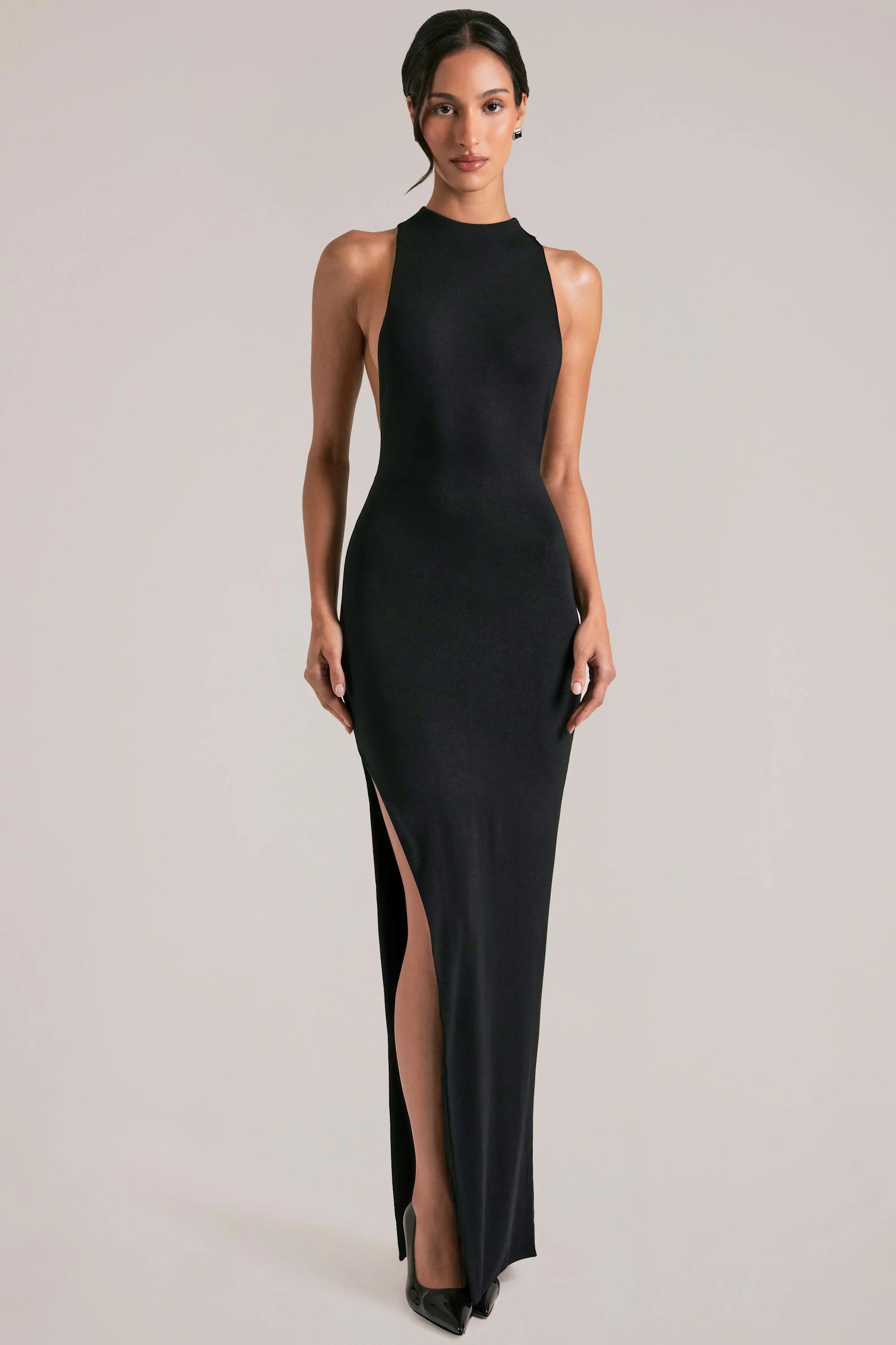 Sleeveless Maxi Dress  in Black