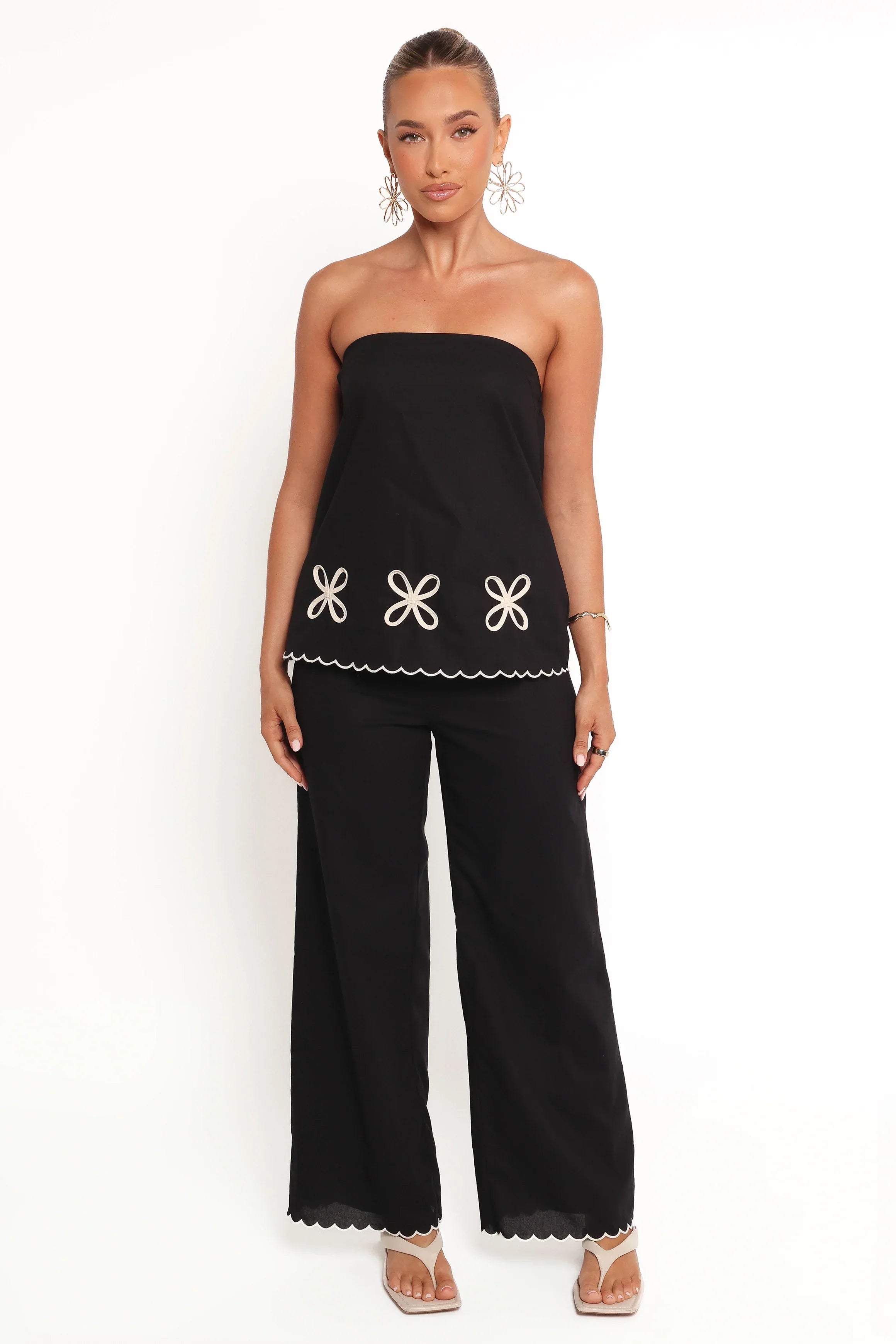 Semika Strapless Top - Black