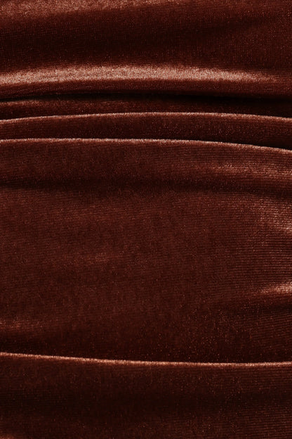 Nissa Velvet Top - Bronze