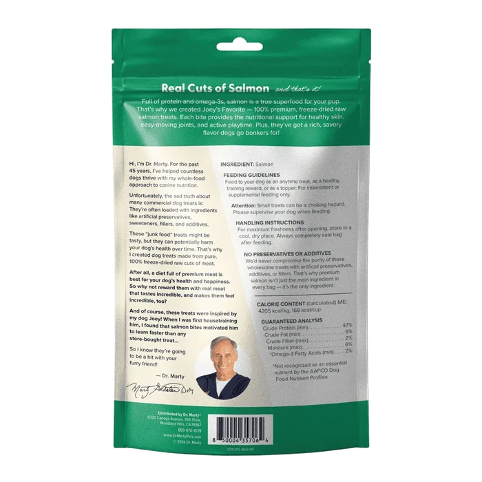 Dr. Marty's Joey's Favorite Salmon Dog Treat