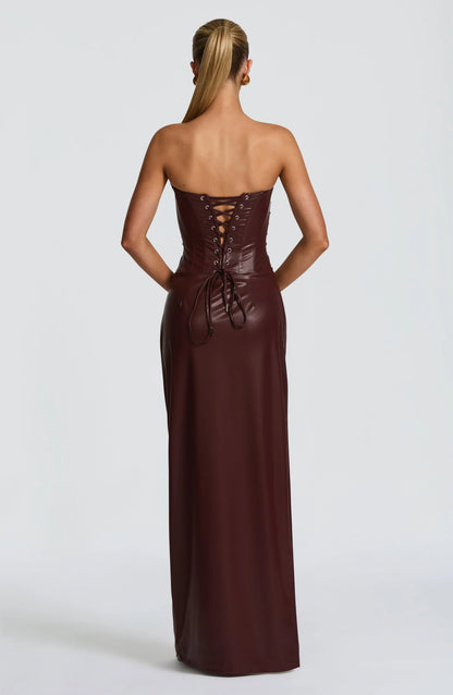 Alba Maxi Dress - Burgundy