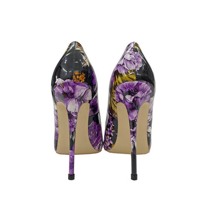Floral Thin High Heels Pumps