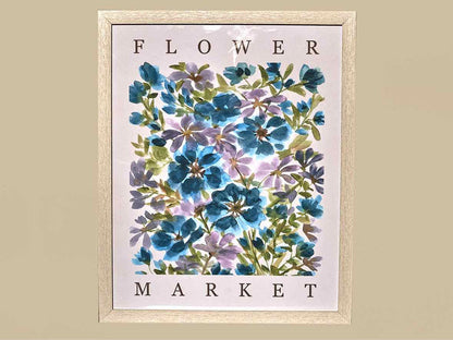 " Flower Market " Blue Blooms