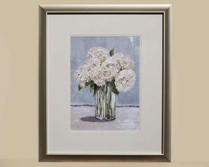 Framed Print: "Hydrangeas in Vase II"