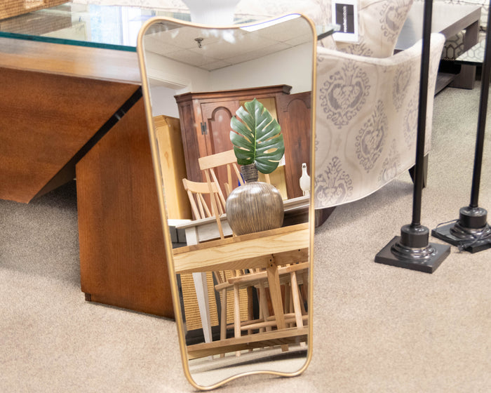Freeform Mirror in Soft Gold Frame