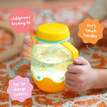 Glo Pal Sensory Play Jar - Yellow (DAMAGED PACKAGING)