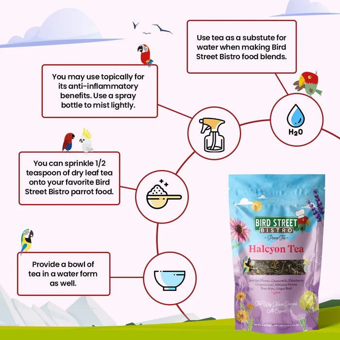 Halcyon Tea - Parrot Tea, 3 oz