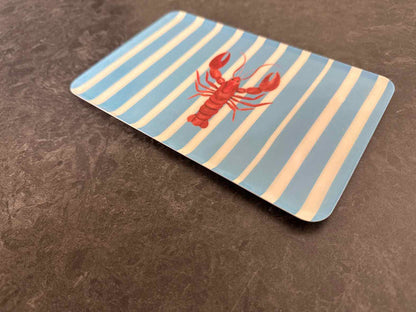 Hand-Painted Trinket Tray w/ Lobster Motif