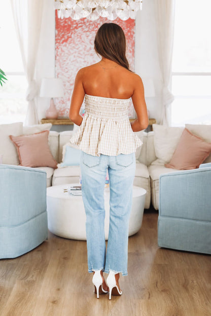 Don't Rush Top - Beige